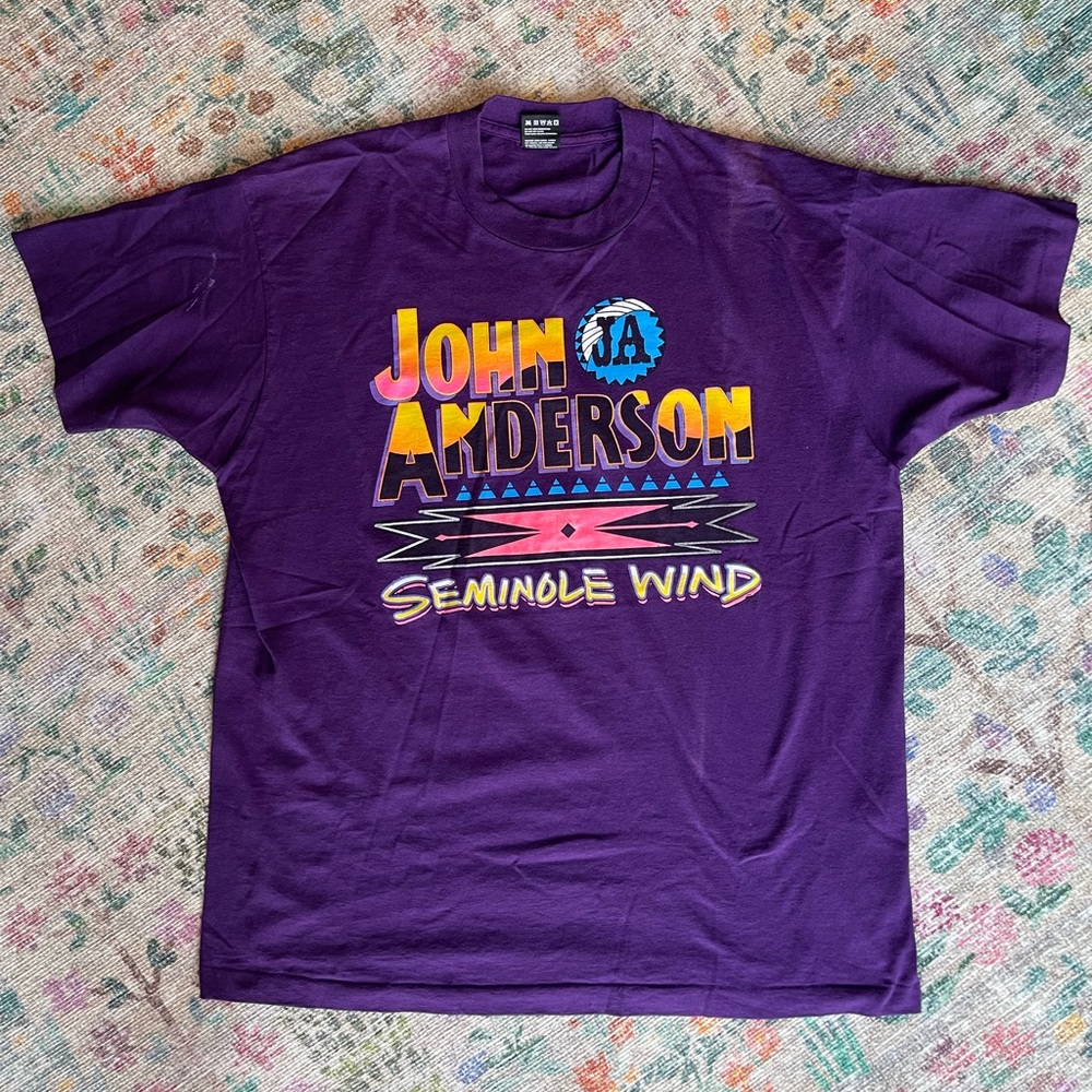 John Anderson Seminole Wind Purple XL Graphic Tee